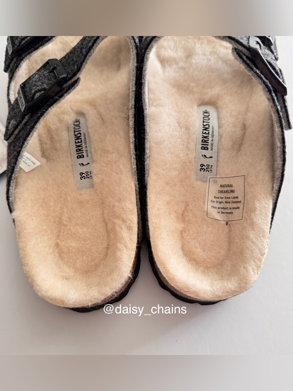 Birkenstock Arizona Happy Lamb Sandals - Picture 5 of 5